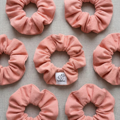 Scrunchie gumička do vlasov z modalu – Hebká & bohato riasená